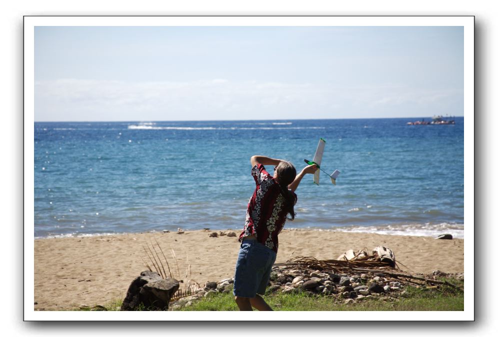 Gliders, Sand, and Surfers in Maui - 050