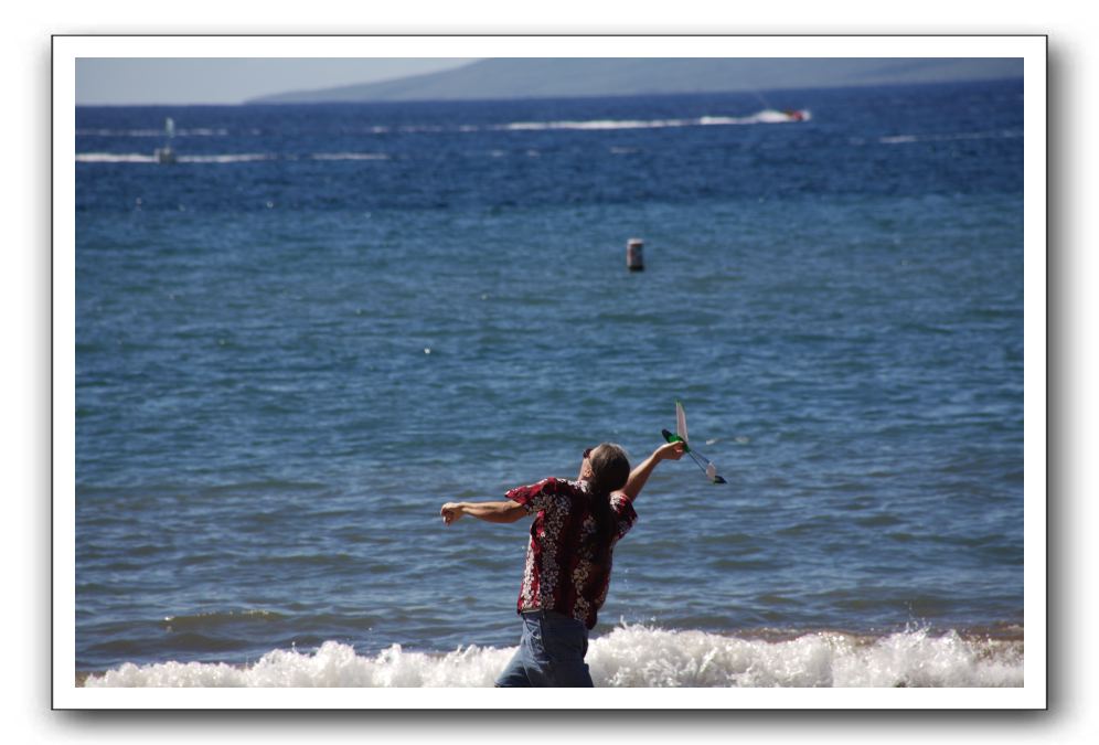 Gliders, Sand, and Surfers in Maui - 074