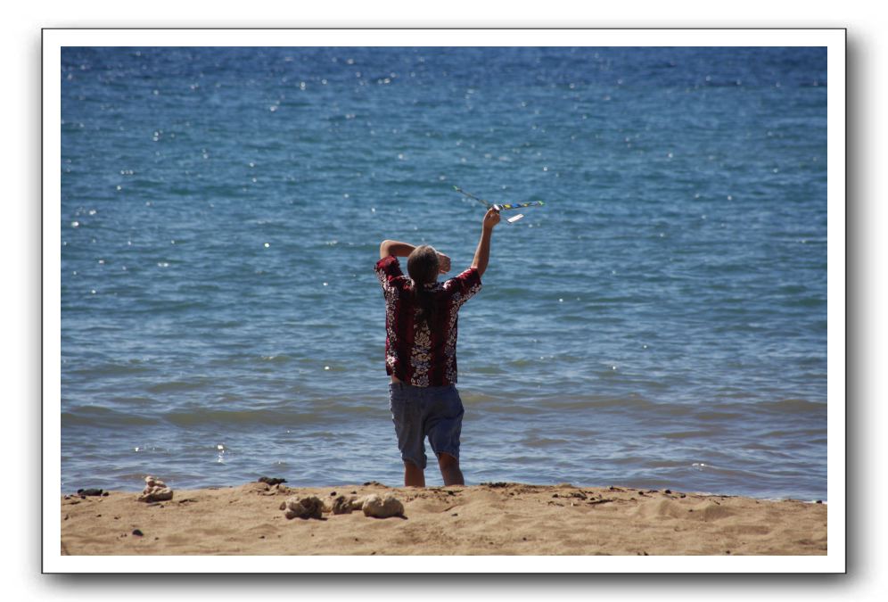 Gliders, Sand, and Surfers in Maui - 076