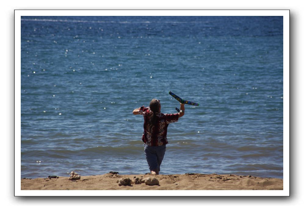 Gliders, Sand, and Surfers in Maui - 077