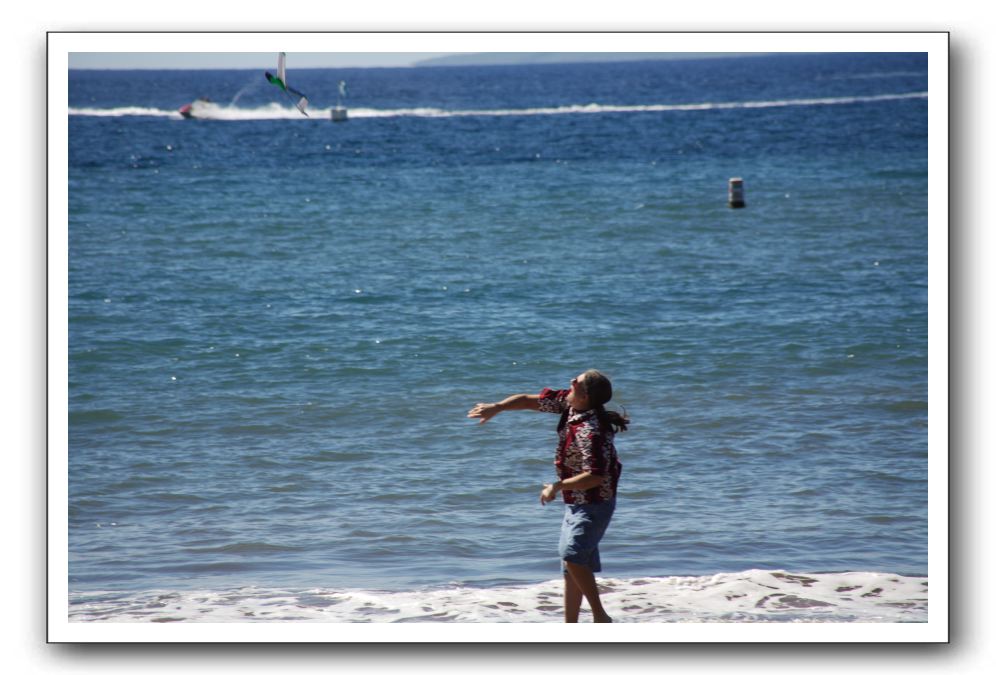 Gliders, Sand, and Surfers in Maui - 084