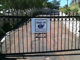 Geek Hill Sign