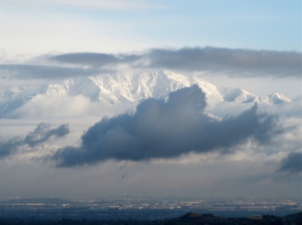 Snow on San Gabriel Mountains as seen from Geek Hill  - 07